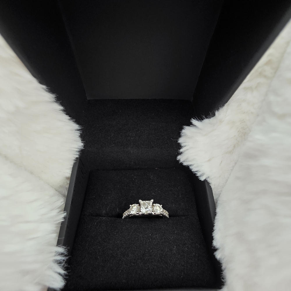 Zales Diamond Ring Past Present Future Engagement ring